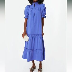POMANDER PLACE- Azure Blue Selena Maxi Dress
